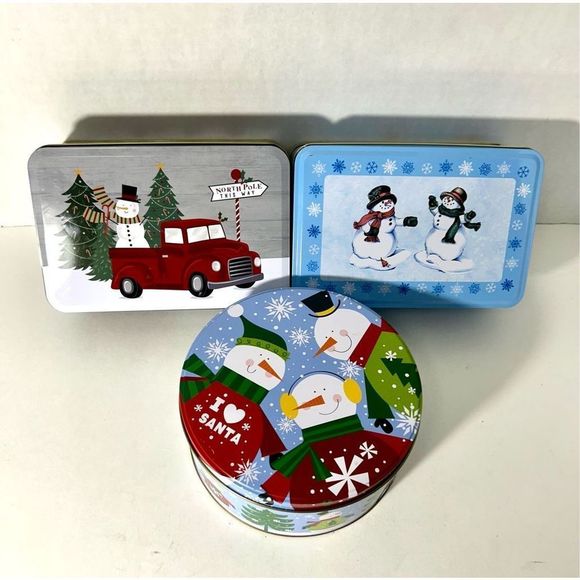 Christmas Tins set of 4 - Picture 5 of 7